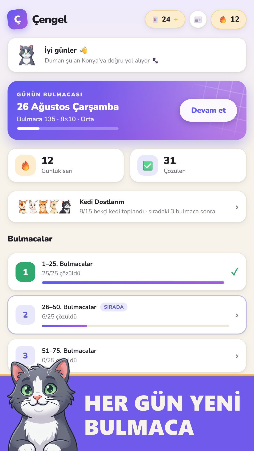 Çengel Bulmaca — home