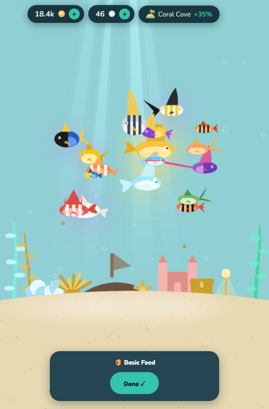 Reefy — feeding the fish